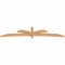Ekena Millwork Davenport Timber Gable Bracket, Western Red Cedar, 108"W x 22"H x 3 1/2"D x 3 1/2"F, 5/12 Pitch GBW108X22X0404DAV00SWR - alternate 4